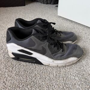 Mens Nike Gray and Black Air Max Shoes